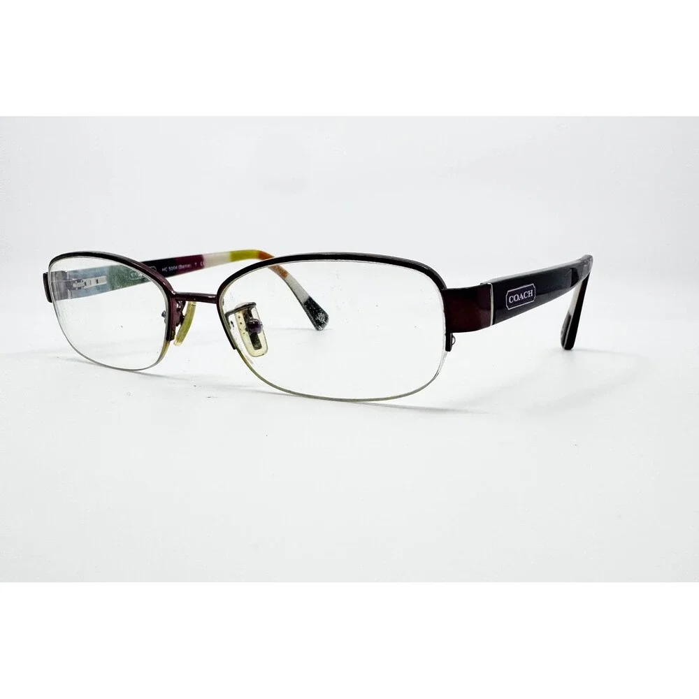 Coach Eyeglasses Women Purple Bettie HC 5004 9032 Semi Rimless 51-16-135 - Picture 2 of 7